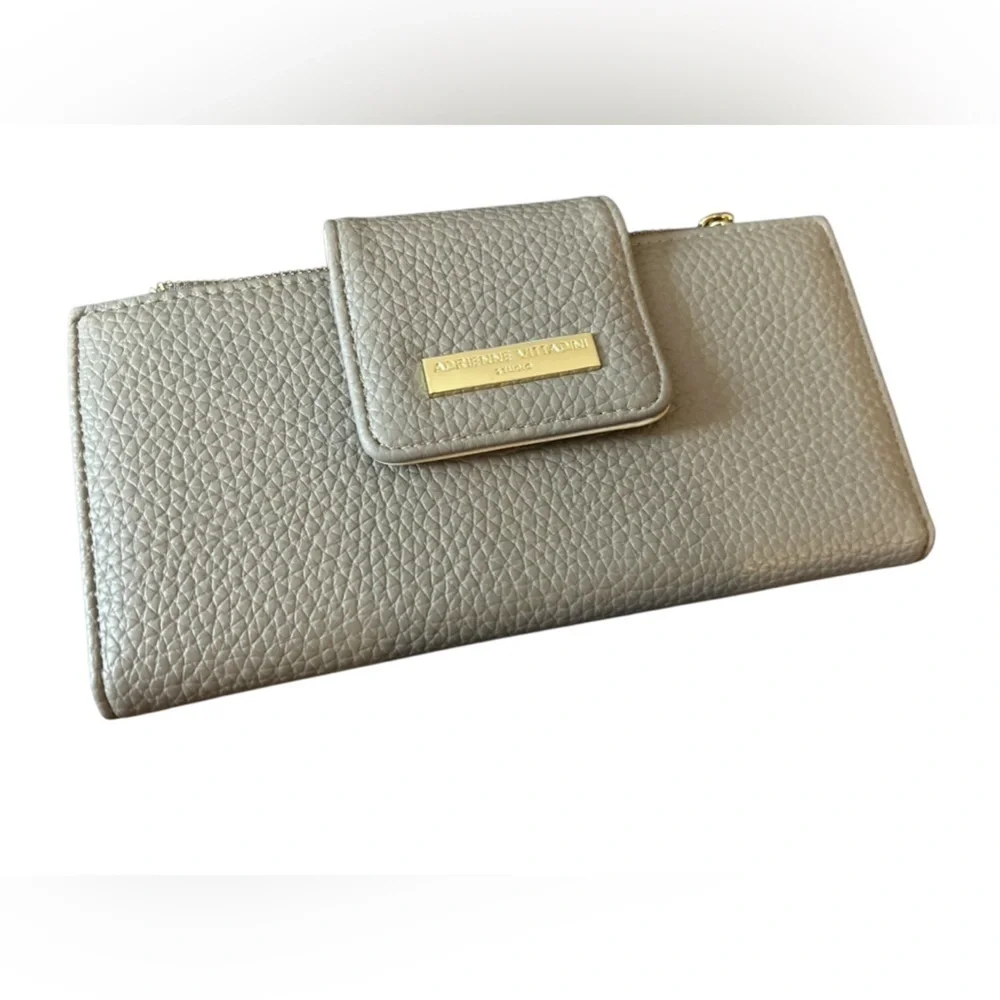 Adrienne Vittadini Women's‎ Brown Crocodile Embossed Shoulder Bag free of wallet